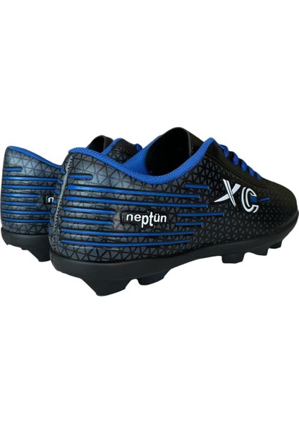 Erkek Krampon Dişli Futbol Ayakkabısı SİYAH - MAVİ fırsatları