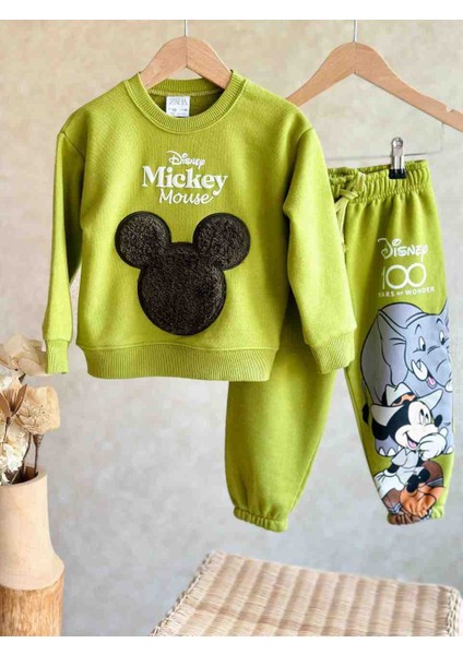 Mickey Mouse Safari Baskılı Erkek Çocuk Alt Üst Takım