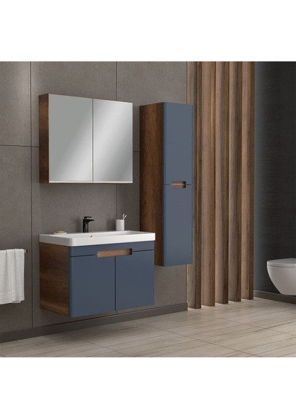 Trend 80 cm Barok-Matt Antrasit Banyo Dolap Takım fiyatları