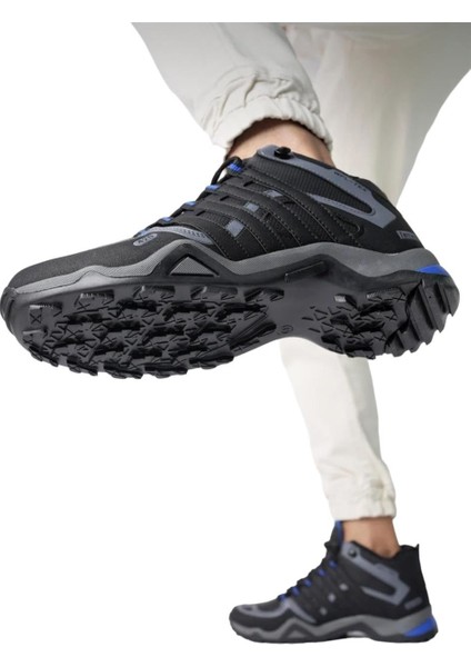 Erkek Kışlık Trekking Spor Bot Siyah Sax modelleri