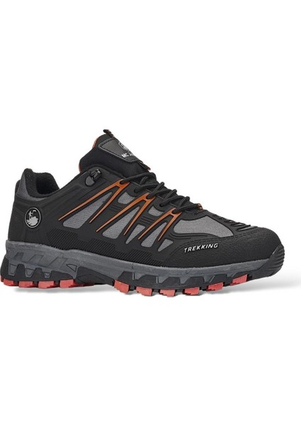 Erkek Su ve Soğuğa Dayanıklı Günlük Trekking & Outdoor Ayakkabı Füme - Oranj