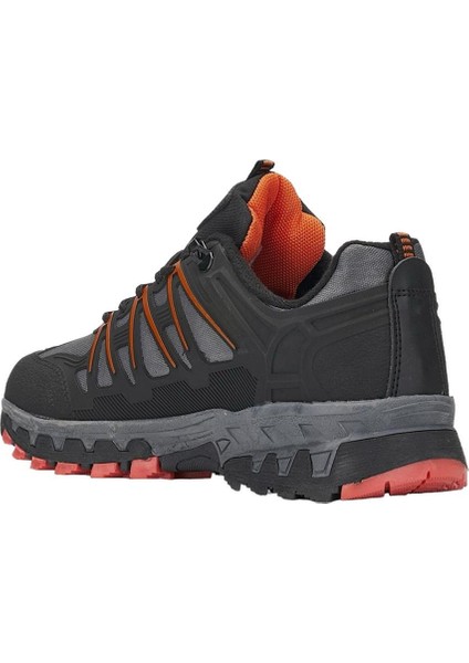 Erkek Su ve Soğuğa Dayanıklı Günlük Trekking & Outdoor Ayakkabı Füme - Oranj fırsatları