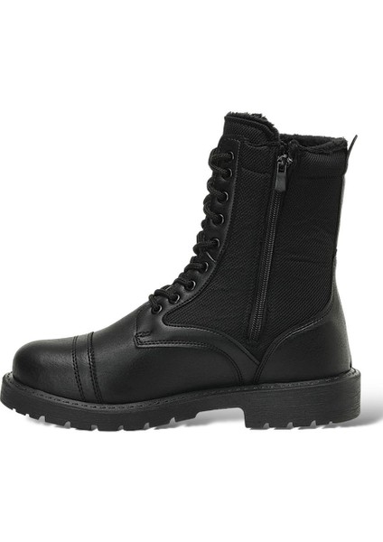 Erkek Su ve Soğuğa Dayanıklı Fermuarlı çi Kürklü Bot SİYAH modelleri