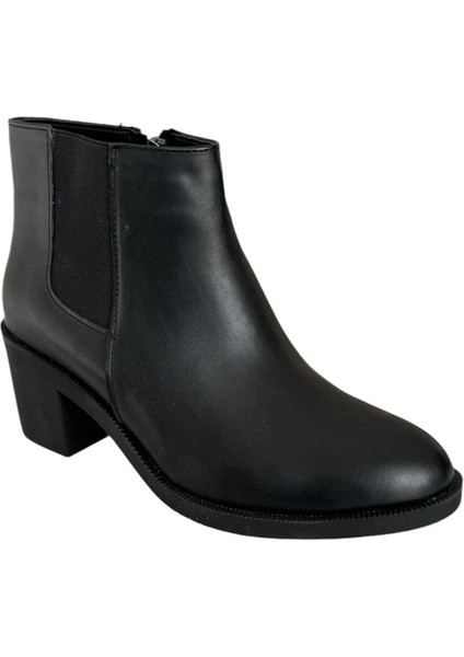 Kadın Kısa Topuklu Fermuarlı Kadın Bot (7 Cm) SİYAH fiyatları