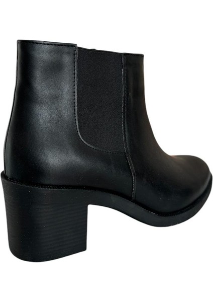 Kadın Kısa Topuklu Fermuarlı Kadın Bot (7 Cm) SİYAH fırsatları