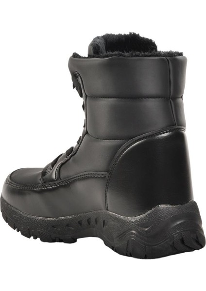 Soğuk Geçirmez İçi Kürklü Spor Kar Botu SİYAH - SİYAH fırsatları