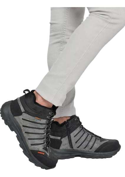 Unisex Kürklü Outdoor Bot Füme