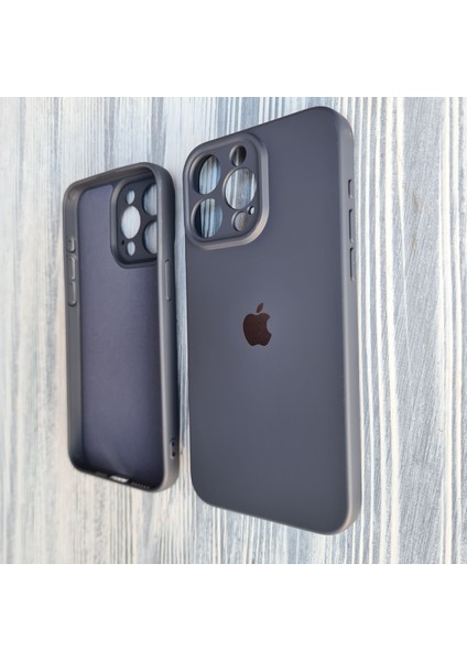 Pirok Store Apple iPhone 15 Pro Max Kamera Korumalı Içi Kadife Silikon Kılıf