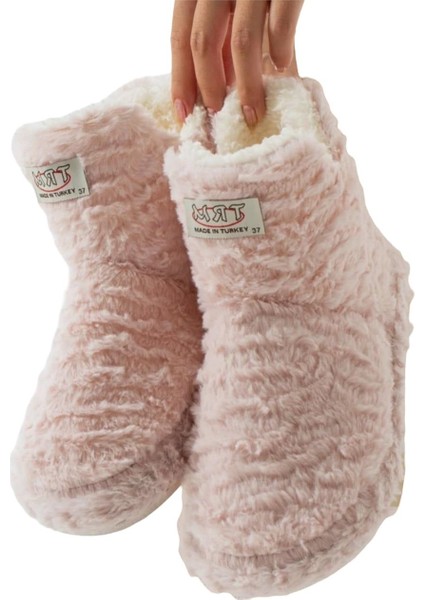 Kadın Panduf Kaydırmaz Taban Ev Botu Kalın Hafif Taban Pudra modelleri