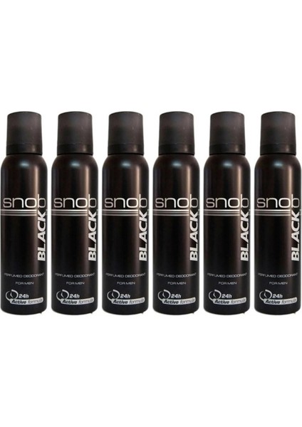 For Men Black Deodorant 150ML x 6 Adet