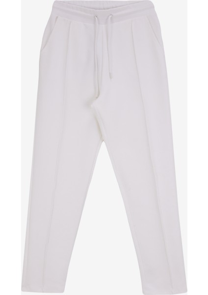 Kırık Beyaz Kadın Basic Fit Eşofman Altı D4WL-EA3003