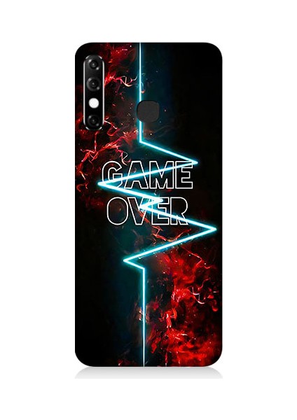 Infinix Hot 8 Uyumlu Oyun Bitti Desenli Silikon Kılıf