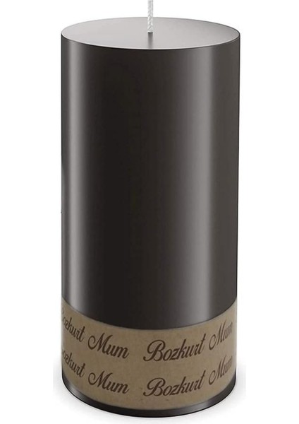 6'lı Siyah Silindir Baton Mum 7 x 12 cm fırsatları