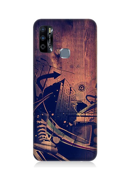 Infinix Hot 9 Uyumlu Karanlık Tiyatro Desenli Silikon Kılıf