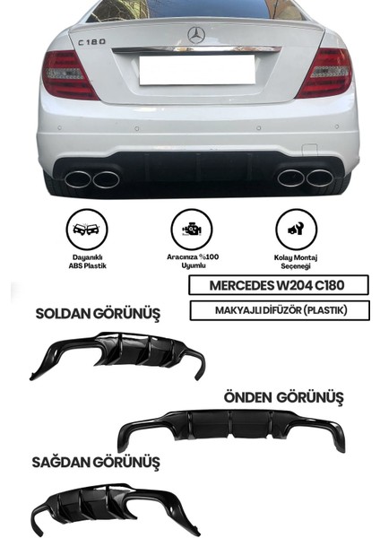 Mercedes W204 C180 Uyumlu Makyajlı Difüzör (Plastik)