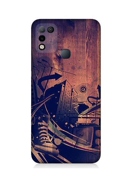 Infinix Hot 10 Play Uyumlu Karanlık Tiyatro Desenli Silikon Kılıf