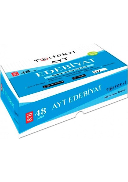 Üniversiteye Hazırlık Mikro Konu Tarama Testleri Ayt Edebiyat 8'li Kutu Test