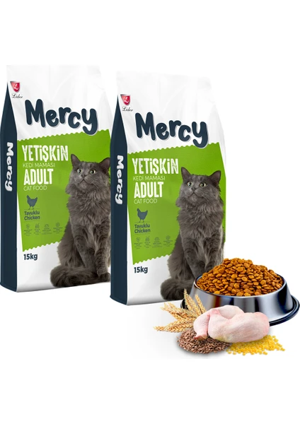 Tavuklu Yetişkin Kedi Maması 15 kg x 2 Adet