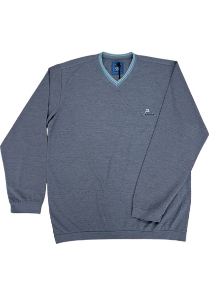 25 8051 BÜYÜK BEDEN V YAKA UZUN KOL