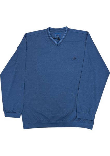 25 8051 BÜYÜK BEDEN V YAKA UZUN KOL