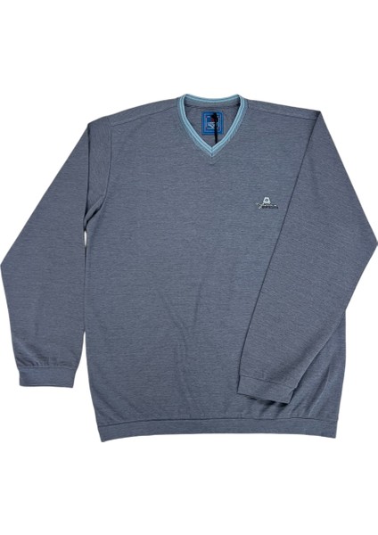 25 8051 BÜYÜK BEDEN V YAKA UZUN KOL modelleri