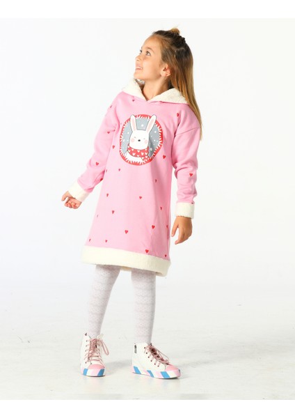 Bunny Pink Yumoş Kız Çocuk Elbise