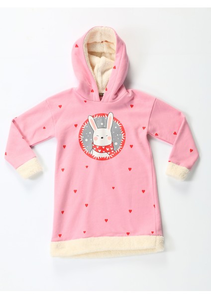 Bunny Pink Yumoş Kız Çocuk Elbise