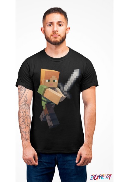 Minecraft Alex Karakter Oyun Game Unisex Tişört T-Shirt modelleri