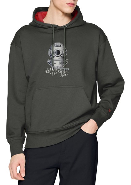 Antik Dalgıç Tasarım Sweatshirt Hoodie