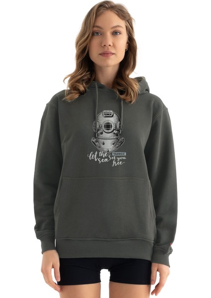 Antik Dalgıç Tasarım Sweatshirt Hoodie