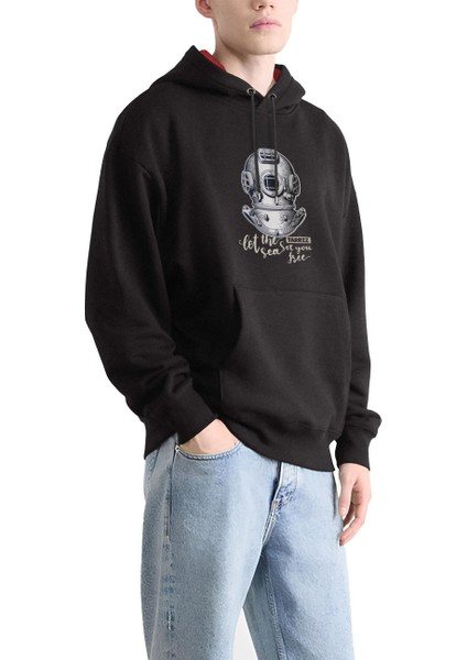 Antik Dalgıç Tasarım Sweatshirt Hoodie