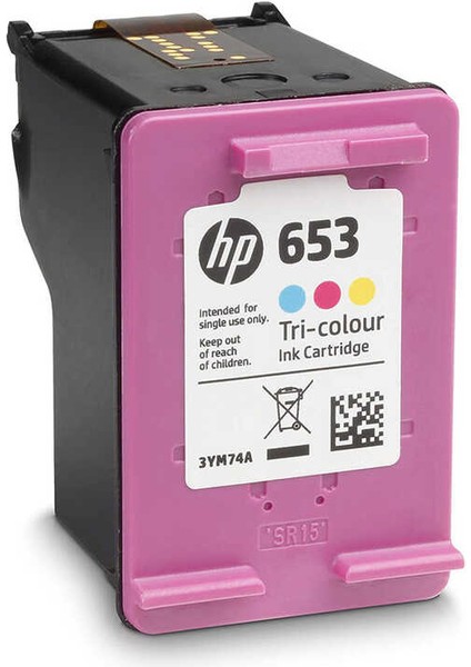 Hp 653-3YM74AE Renkli Orijinal Kartuş