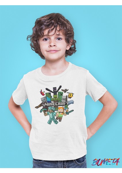 Minecraft LEGO All Karakter Characters Oyun Game Çocuk Tişört T-Shirt