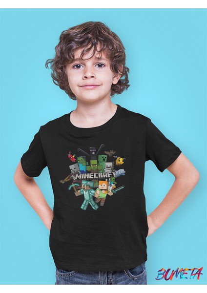 Minecraft LEGO All Karakter Characters Oyun Game Çocuk Tişört T-Shirt