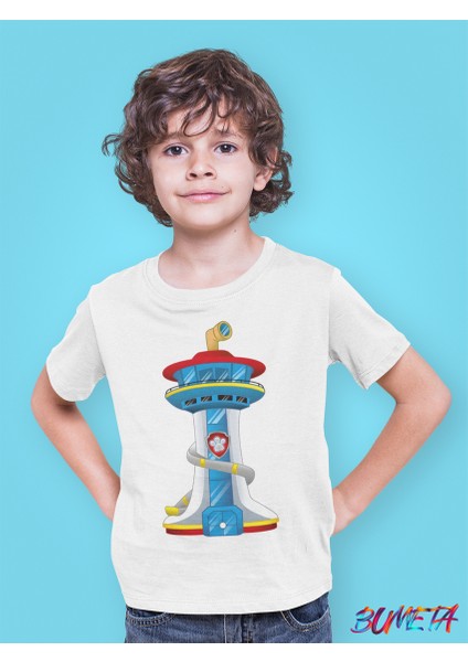 Paw Patrol Petrol Deniz Feneri Çocuk Tişört T-Shirt