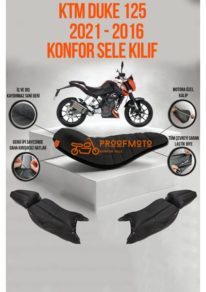 Ktm Duke 125 (2011 - 2016) Konfor Sele Kılıf