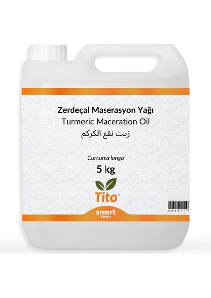 Zerdeçal Maserasyon Yağı Curcuma Longa 5 kg