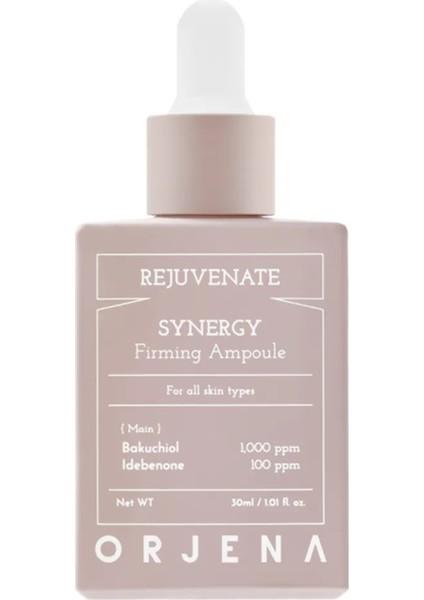 Rejuvenate Synergy Firming Ampoule - Tüm Cilt Tiplerine Uygun Jej Formüllü Vegan Nemlendirici 30ml