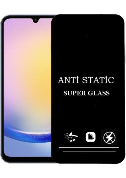 Samsung Galaxy A25 Anti Statik Ekran Koruyucu Toz Tutmayan Kırılmaz Cam