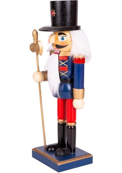 Mavi Kırmızı Baltalı Kurşun Asker Noel Dekor 25CM fiyatları