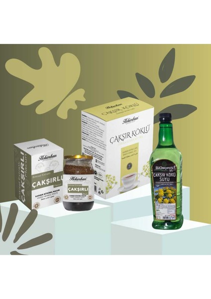 Çakşır Macunu 480 gr Çakşır Suyu 1 Litre Çakşır Köklü Çay 40'lı