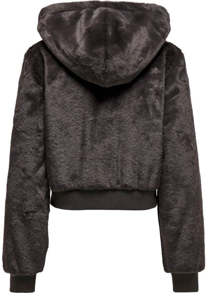 Onlvenıce Faux Fur Hood Bomber Kadın Mont 15322127