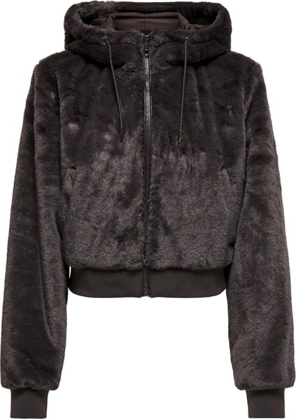 Onlvenıce Faux Fur Hood Bomber Kadın Mont 15322127 fırsatları
