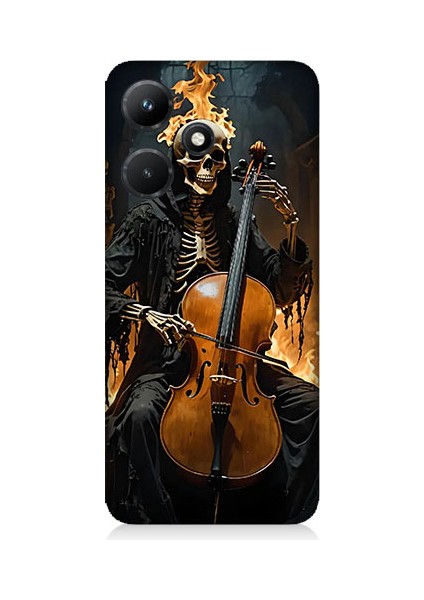 Infinix Hot 30I Uyumlu Iskelet Çello Desenli Silikon Kılıf