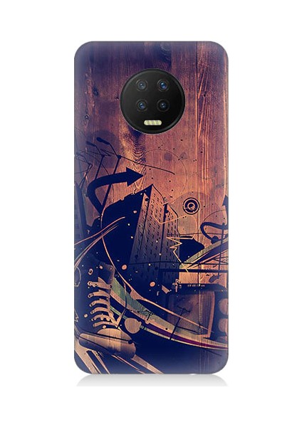Infinix Note 7 Uyumlu Karanlık Tiyatro Desenli Silikon Kılıf