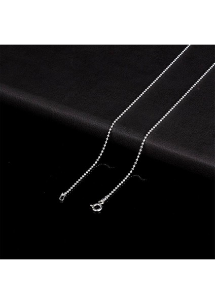 925 Ayar Gümüş Top Zincirli Erkek Zincir Kolye