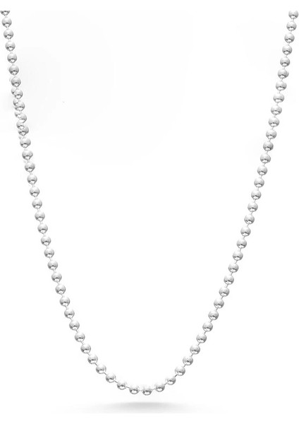 925 Ayar Gümüş Top Zincirli Erkek Zincir Kolye indirimleri