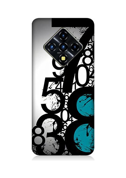 Infinix Zero 8 Uyumlu Sayısal Karmaşa Desenli Silikon Kılıf