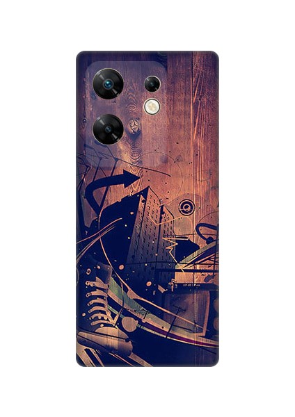 Infinix Zero 30 4g Uyumlu Karanlık Tiyatro Desenli Silikon Kılıf
