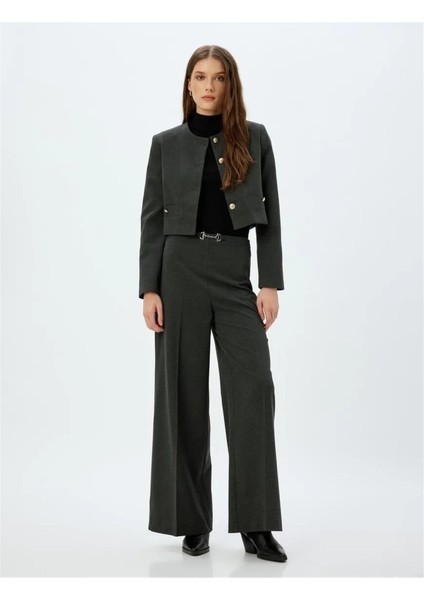 5Wak50147Uw 0C4 Antrasit Ekose Kadın Blazer Takım Ceketı fiyatları